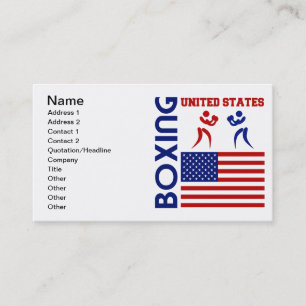 Tarjeta De Visita Estados Unidos Boxin