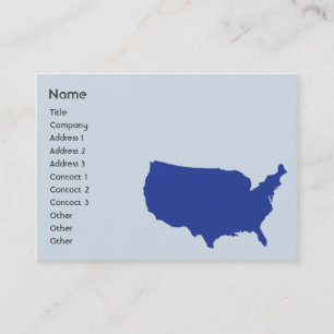 Tarjeta De Visita Estados Unidos de América - Chubby