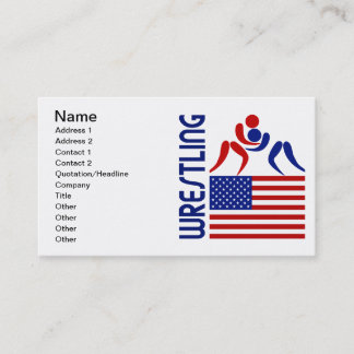Tarjeta De Visita Estados Unidos de lucha