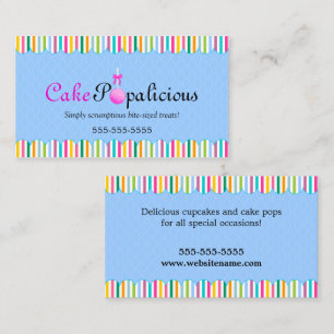 Tarjeta De Visita Estallidos DE ENCARGO de la torta