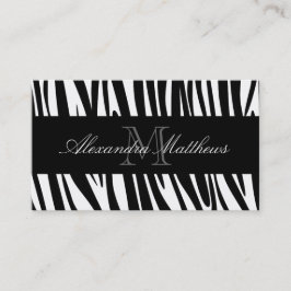 Tarjeta De Visita Estampado de Cebra