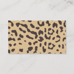 Tarjeta De Visita estampado leopardo