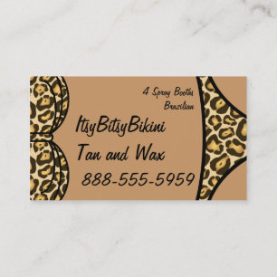 Tarjeta De Visita Estampado leopardo del bikini
