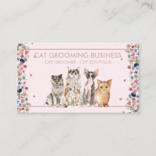 Tarjeta De Visita Estancia Hogareña para Gatos