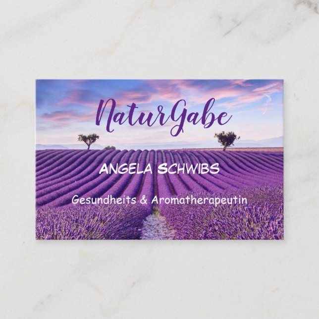 Tarjeta De Visita Estándar, 8,5 x 5,5 cm Visitenkarte (Anverso)