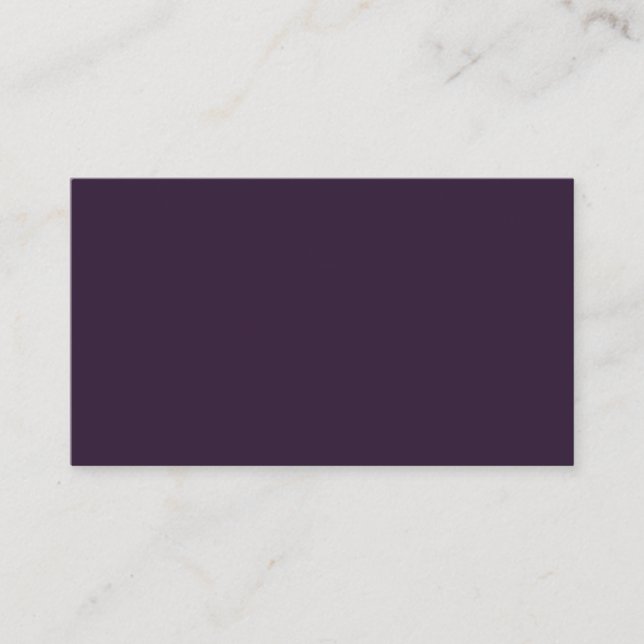 Tarjeta de visita estándar púrpura oscura (Anverso)