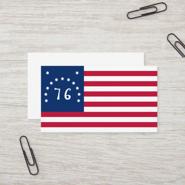 Tarjeta De Visita Estandarte de Bennington: La bandera de batalla es (Anverso/Reverso In Situ)