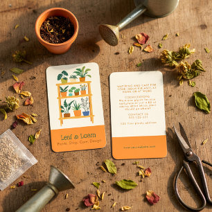 Tarjeta De Visita Estante de exhibición de plantas de casa de divers