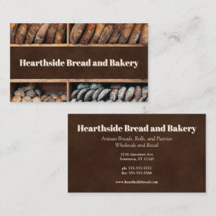 Tarjeta De Visita Estantes de Panadería Panes Artesanales