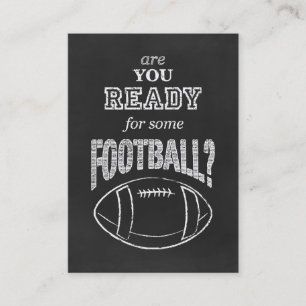 Tarjeta De Visita ¿estás listo para un poco de fútbol?