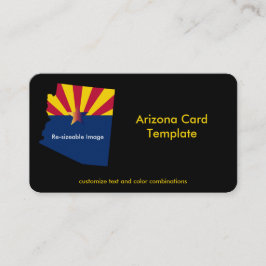 Tarjeta de visita estatal de bandera de Arizona