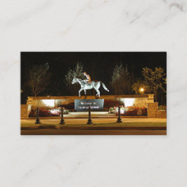 Tarjeta De Visita Estatua de caballo de bailarina nativa Saratoga ta