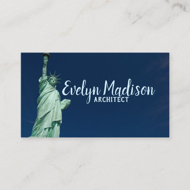 Tarjeta De Visita Estatua De La Libertad (Anverso)