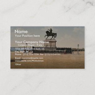 Tarjeta De Visita Estatua de Napoleon I, Cherbourg, Francia pH