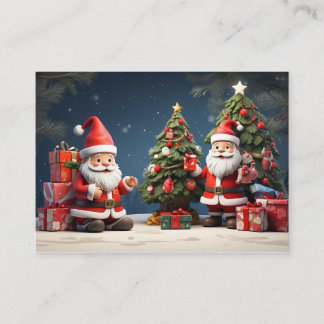 Tarjeta De Visita este es el diseño de la Feliz Navidad y unas vacac