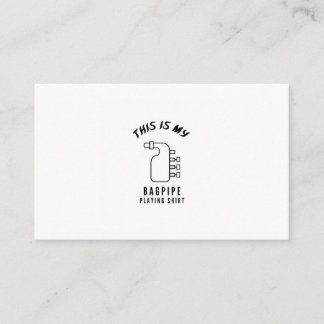 Tarjeta De Visita Este es mi Bagpipe