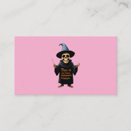 Tarjeta De Visita Este Es Mi Divertido Costume De Halloween Traje Pe