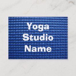 Tarjeta De Visita Estera pegajosa azul de la yoga