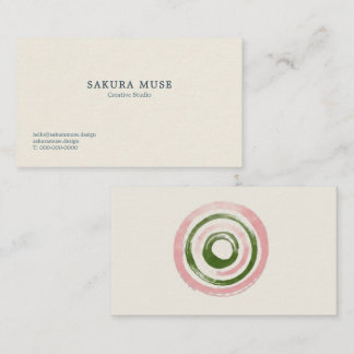 Tarjeta De Visita Estética Acogedora para Amantes de Matcha y Japand
