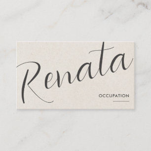 Tarjeta De Visita Estética beige simple