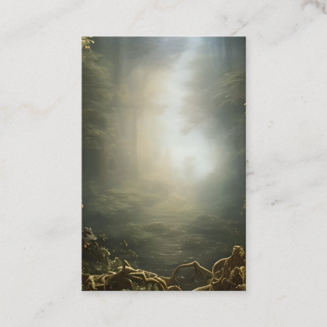 Tarjeta De Visita Estética de la belleza magia imaginación encantada (Anverso)