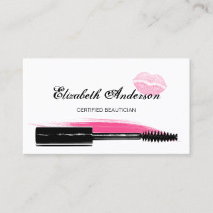 Tarjeta De Visita Esteticista Certificada Mascara Labios