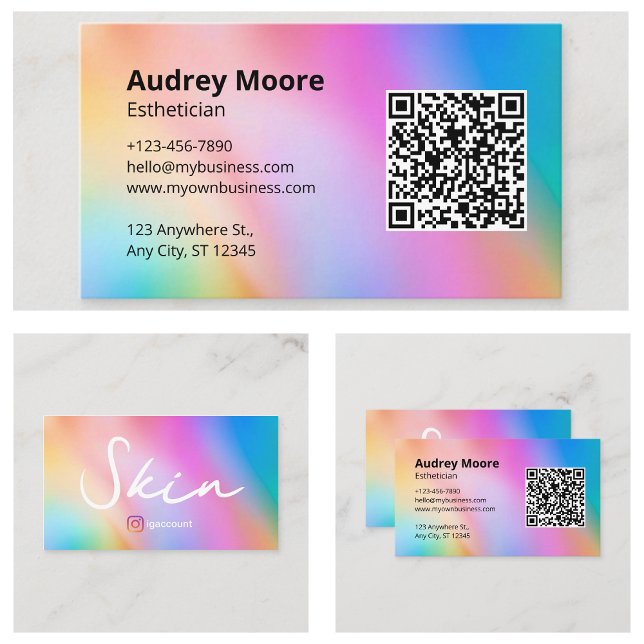 Tarjeta De Visita Esteticista Chic (Chic Esthetician Business Card
)