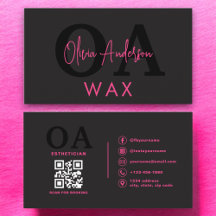 Esteticista de Cera Código QR Color rosado calient
