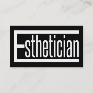 Tarjeta de visita esteticista de Word en blanco y