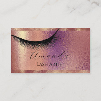 Tarjeta De Visita Esteticista Glitte de maquillaje Profesional Lash
