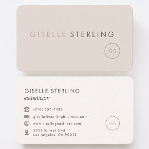 Tarjeta De Visita Esteticista Profesional Femenina