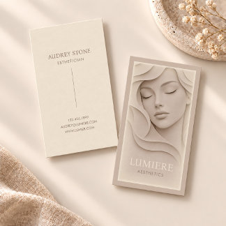 Tarjeta De Visita Esteticista Spa de Belleza Salón de Cuidado de la