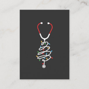 Tarjeta De Visita Estetioscopio Suministros médicos Luces de árbol d