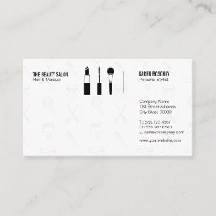 Tarjeta De Visita Estilista   Cabello y maquillaje