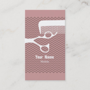 Tarjeta De Visita Estilista Chevron