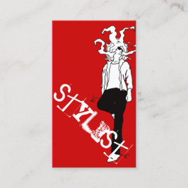 Tarjeta De Visita estilista colgada