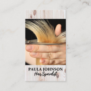 Tarjeta De Visita Estilista cortando cabello Belleza