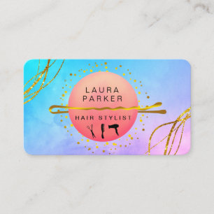 Tarjeta De Visita Estilista de cabello Artista de maquillaje Salón A