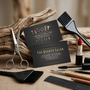 Tarjeta De Visita Estilista de cabello chic y artista de maquillaje
