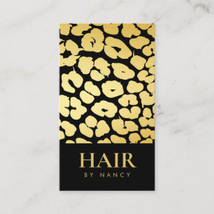 Tarjeta De Visita Estilista de cabello código Qr de impresión de leo