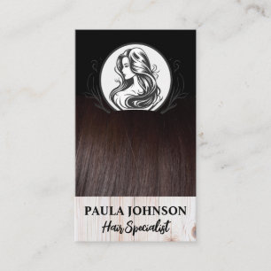 Tarjeta De Visita Estilista de cabello   Logotipo de salón de bellez