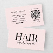 Estilista de Cabello Moderno Código QR Rosa Rubor