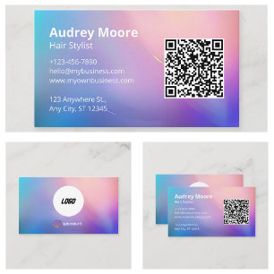 Tarjeta De Visita Estilista de cabello moderno peluquería