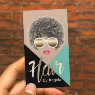 Tarjeta De Visita Estilista de cabello  Salón del cabello  Chica de