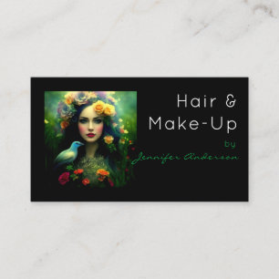 Tarjeta De Visita Estilista de Pelo Cosmético Maquillaje Mujer Vinta