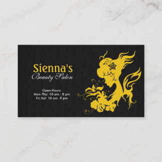 Tarjeta De Visita Estilista de pelo (dorado)