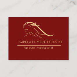 Tarjeta De Visita Estilista de pelo minimalista
