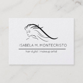 Tarjeta De Visita Estilista de pelo minimalista