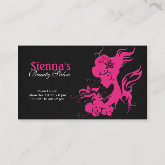 Tarjeta De Visita Estilista de pelo (rosa profundo)