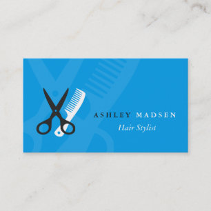 Tarjeta De Visita Estilista del pelo - Logotipo de compresión de la 